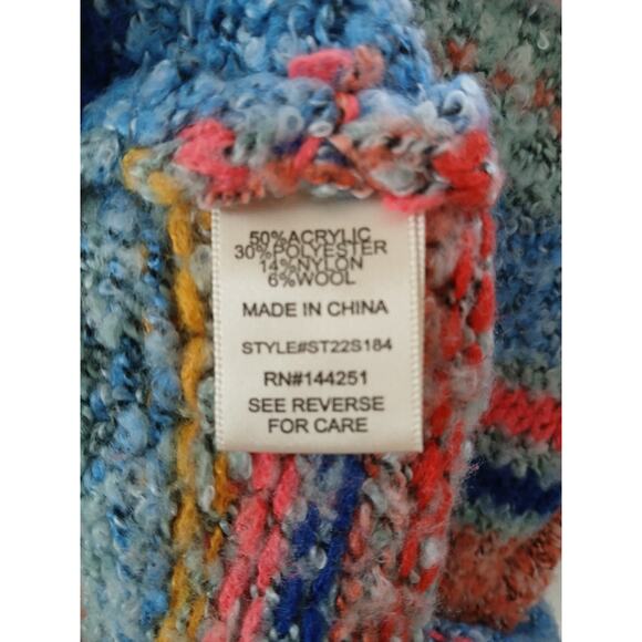 Sincerely Jules Multicolor Turtleneck Sweater Soft Material Relaxed Fit S - Picture 7 of 7